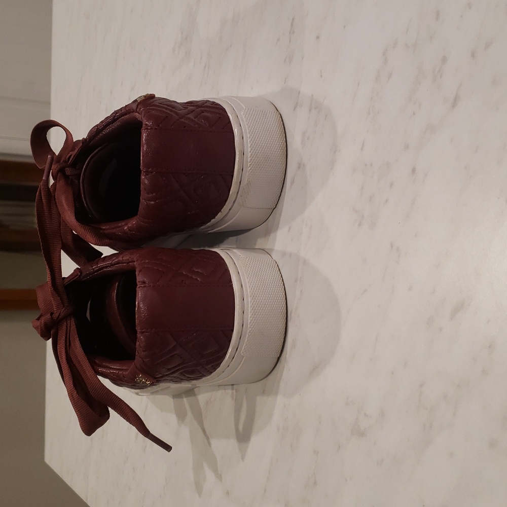 Tory Burch Burgundy Sneakers - Picture 3 of 8